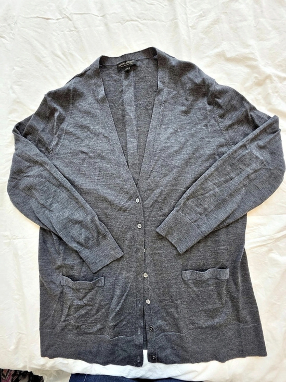 Banana Republic Merino Wool Cardigan Gray XL